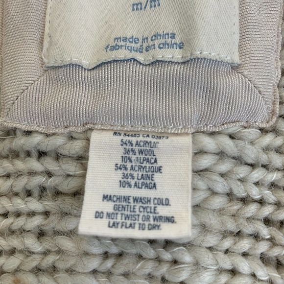 Aerie Sweater Cardigan Women's Ivory acrylic, wool, alpaca blend size Medium - Picture 5 of 7